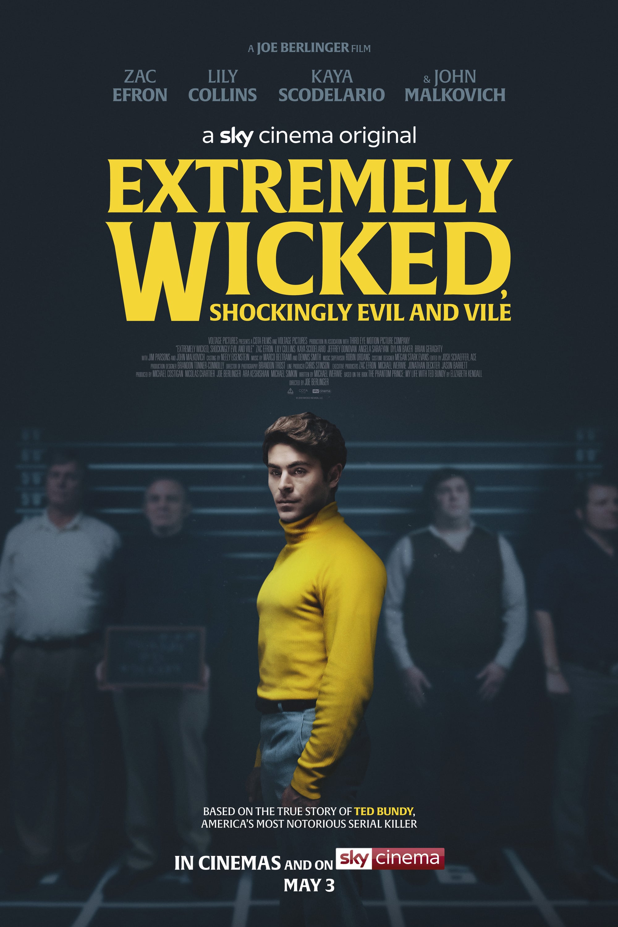 Poster for the movie "Extremely Wicked, Shockingly Evil and Vile"