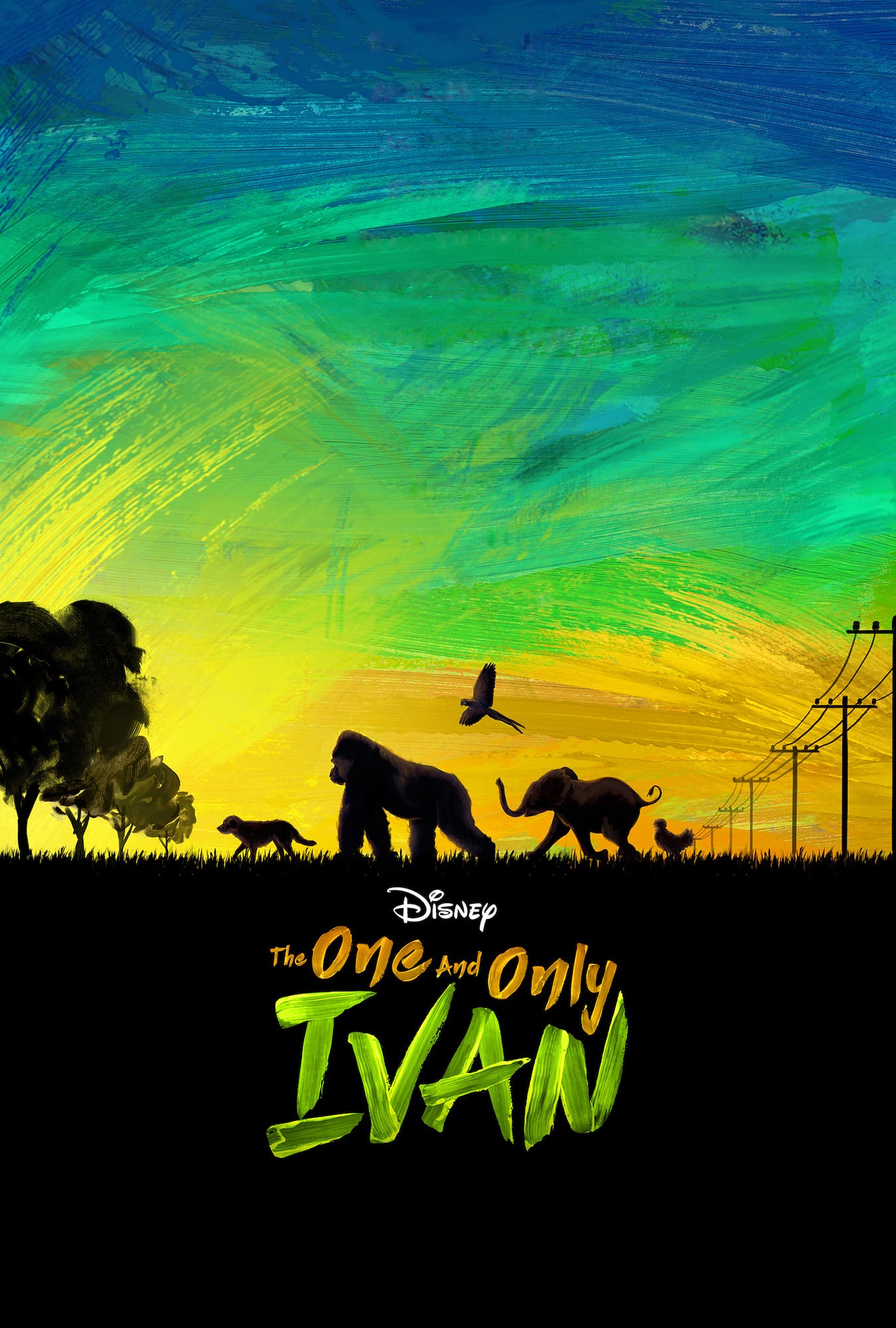 Poster for the movie "The One and Only Ivan"