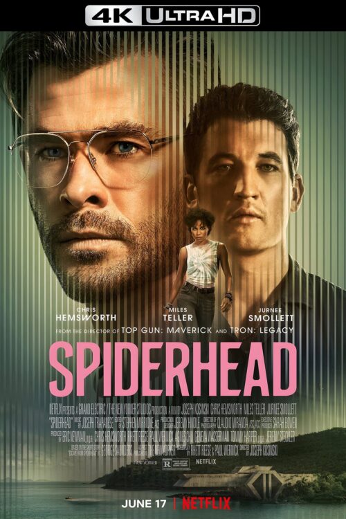 Poster for the movie "Spiderhead"